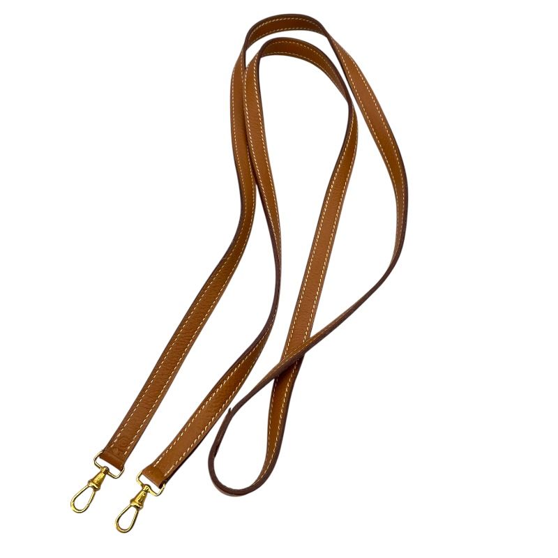 HERMES Jackie Gold Vache Leather Shoulder Bag with Gold Hardware