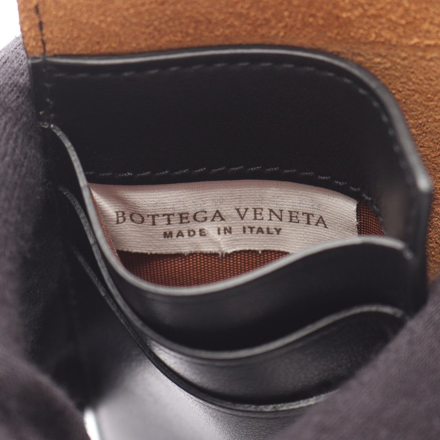 Bottega Veneta Khaki & Black Leather Passport Case - Exquisite Craftsmanship