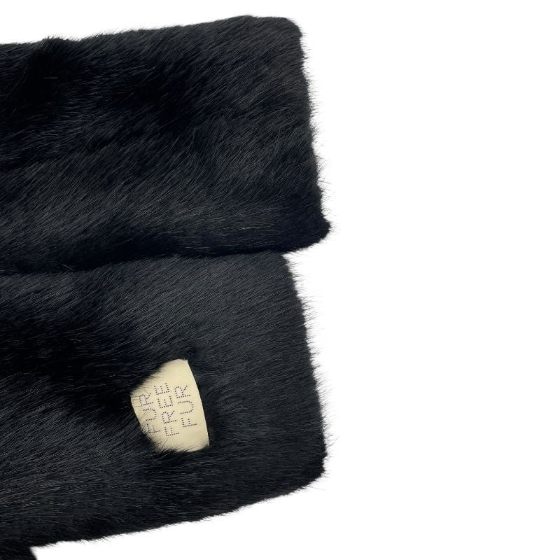 Stella McCartney Black Faux Fur Coat - Timeless Elegance