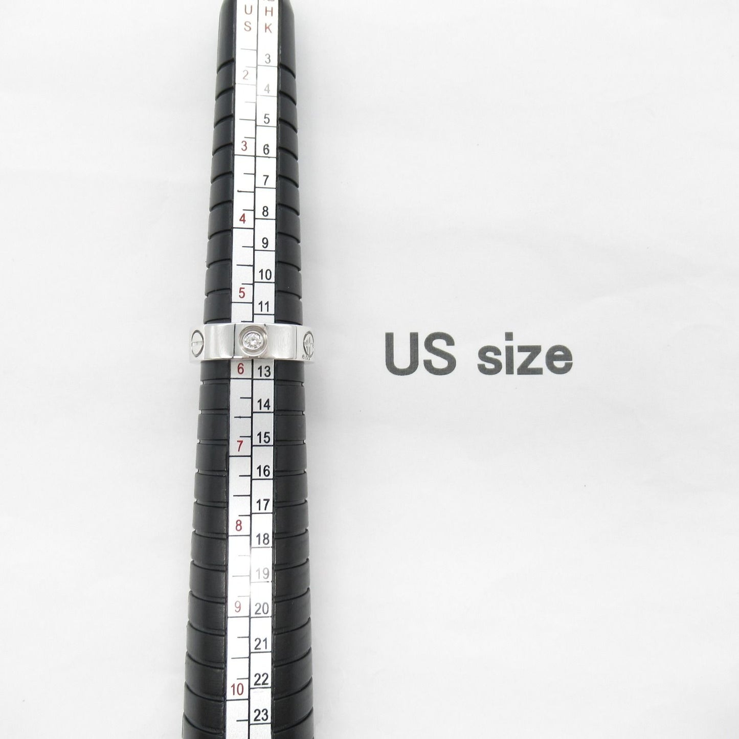 Cartier Love Ring 3PD K18WG Diamond - Timeless Elegance