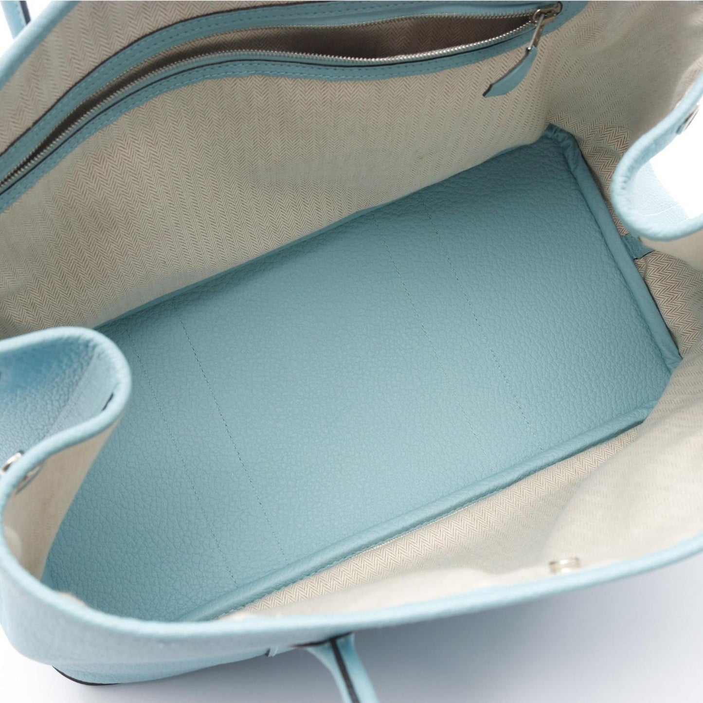 HERMES Garden Party PM Tote Bag in Blue Atoll - Exquisite Craftsmanship