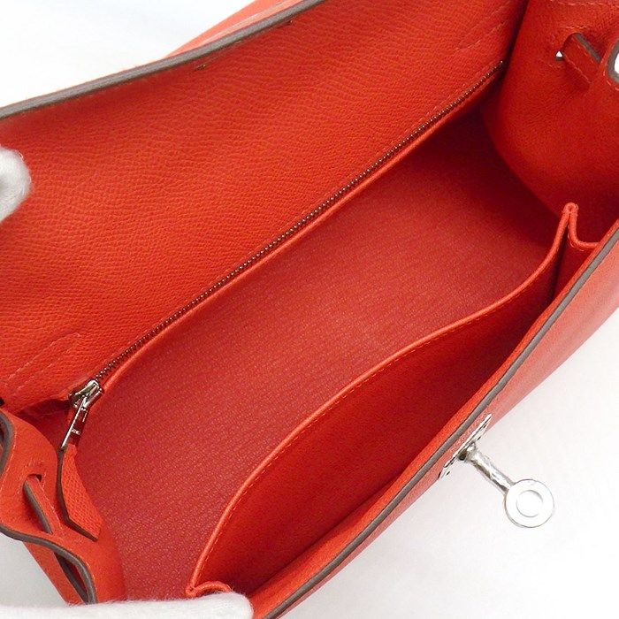 HERMES Kelly 25 Handbag in Orange Field - 2024 Edition