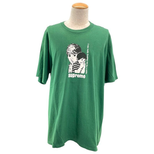 SUPREME Freaking Out Tee - Green Cotton - Size XL