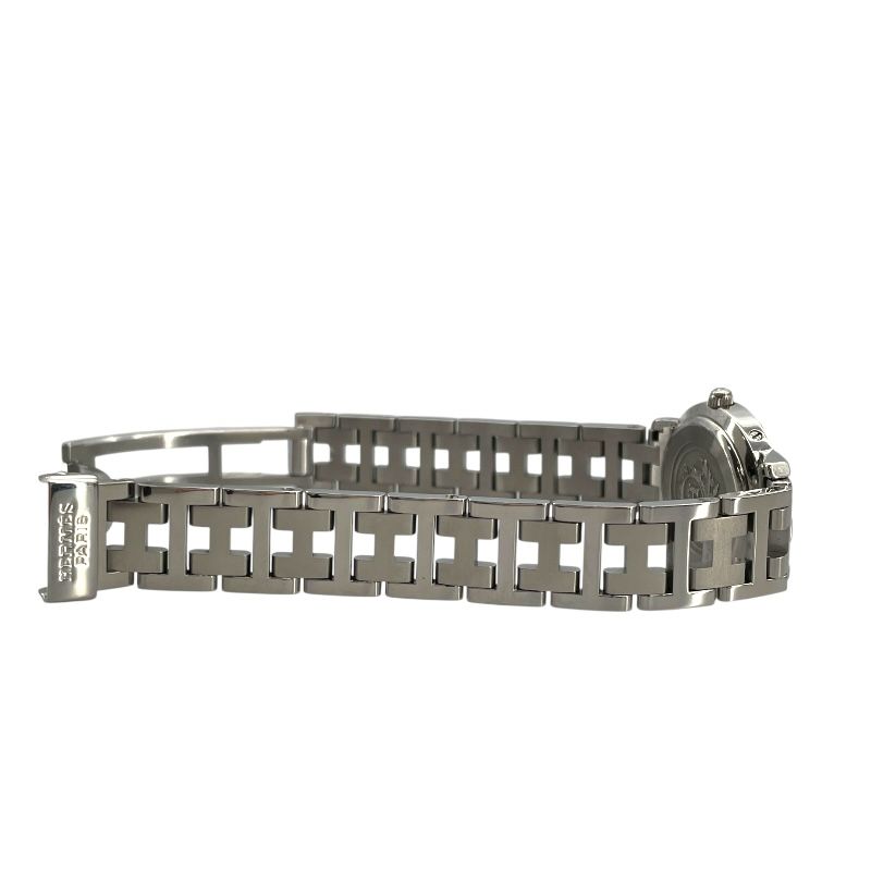 HERMES Clipper CL4.210 White SS Ladies Watch - Timeless Elegance