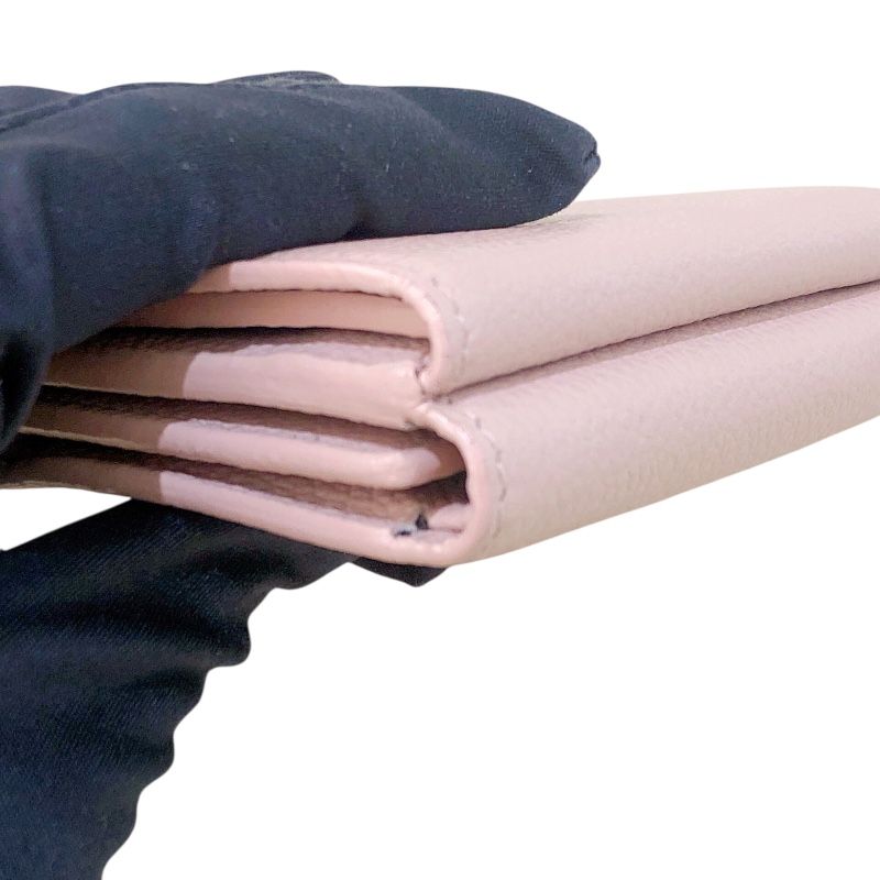 SAINT LAURENT Tiny Wallet 459784 Pink Leather for Women