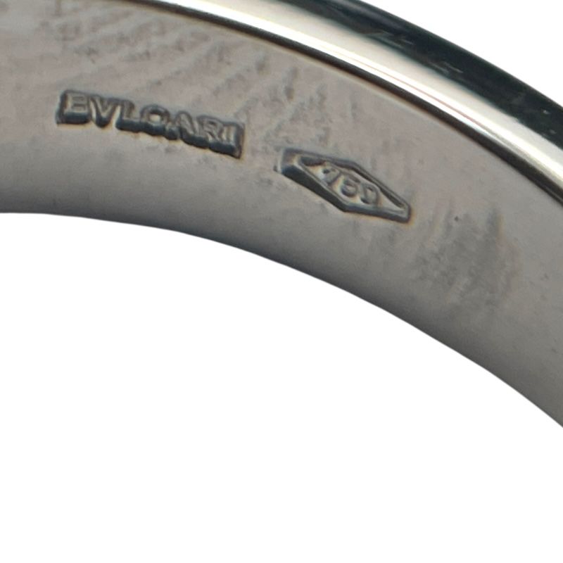 BVLGARI B.zero1 Element Ring in 750WG with Diamonds - Size 8