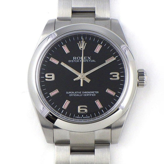 Rolex Oyster Perpetual 31mm 177200 - Pink Roulette, Black Dial