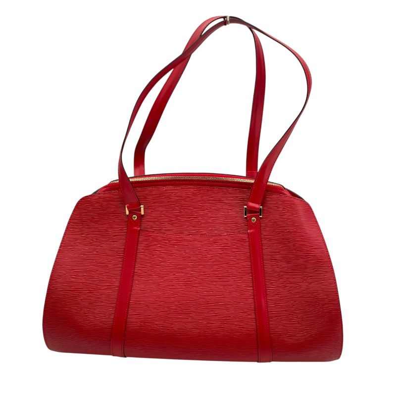 Louis Vuitton Sorbonne 50 Boston Bag in Red Epi Leather