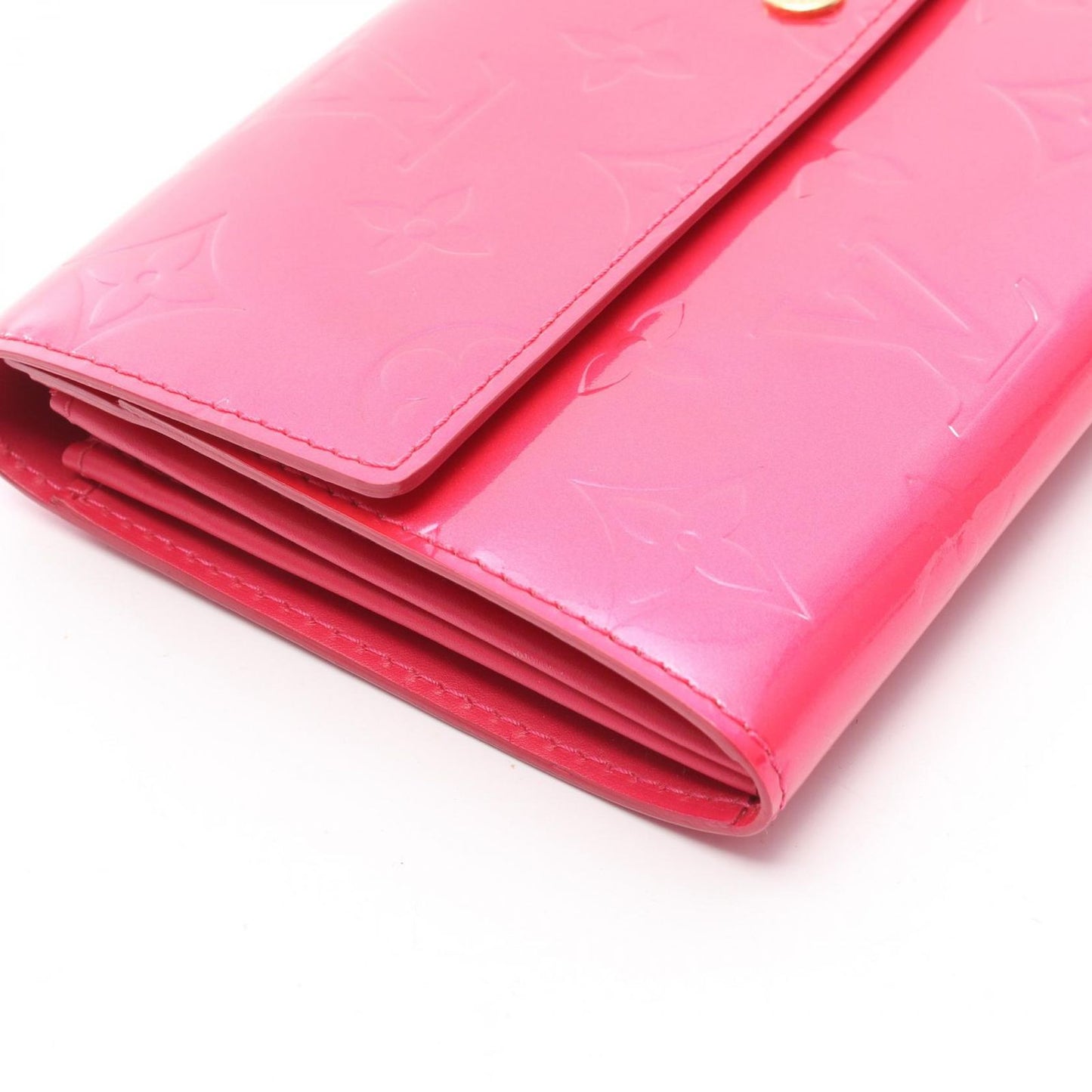 Louis Vuitton Fuchsia Pink Vernis Leather Wallet - Exclusive Design