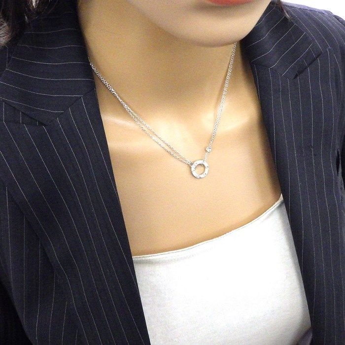 Cartier Love Necklace B7219400 with Diamonds in K18 White Gold