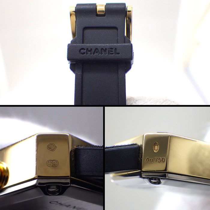 CHANEL Première Ribbon H6125 Black Dial Titanium & K18YG Watch