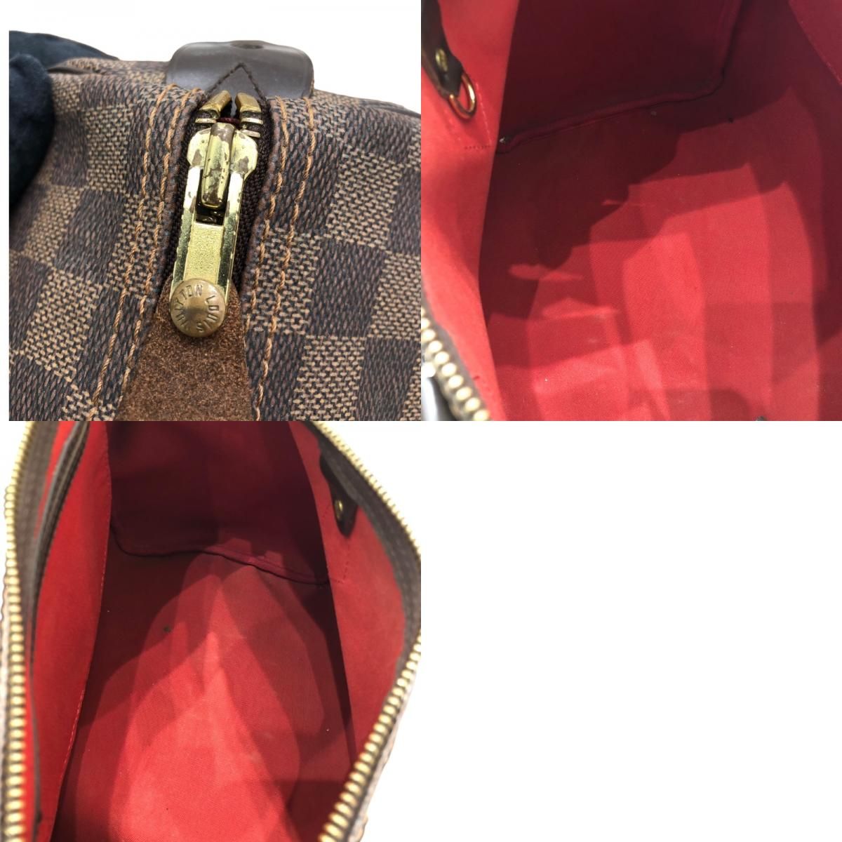 Louis Vuitton Speedy 30 Handbag - Brown Damier with Gold Hardware