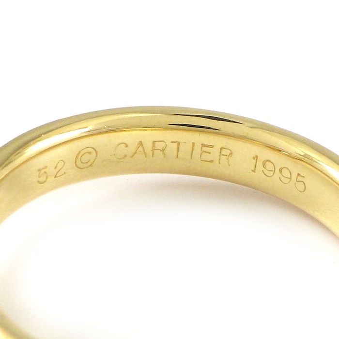 Cartier Monostone Three-Color Gold Ring with Diamond - Size 11