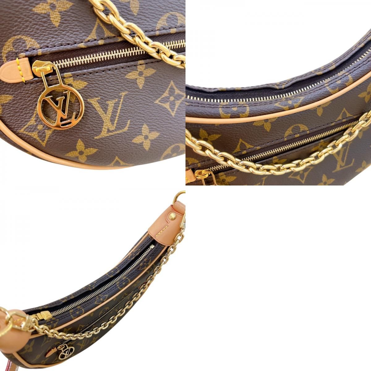Louis Vuitton Loop M81098 Monogram Shoulder Bag - Brown & Gold