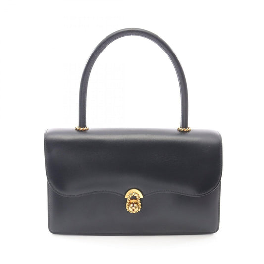 HERMES Escale Black Calfskin Handbag - Vintage Elegance