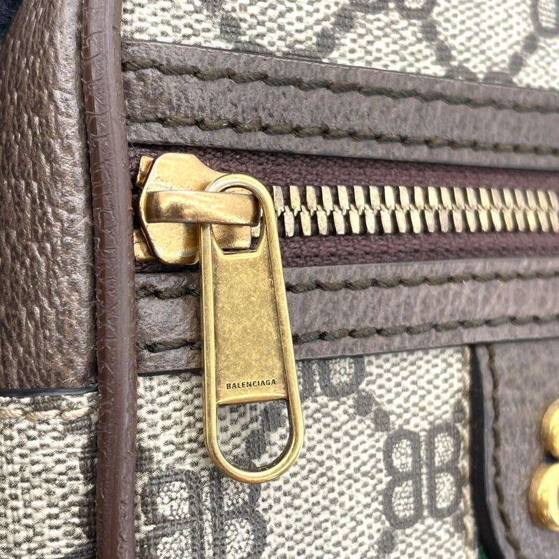 Balenciaga The Hacker Project Off-Dior Zip Shoulder Bag - Brown