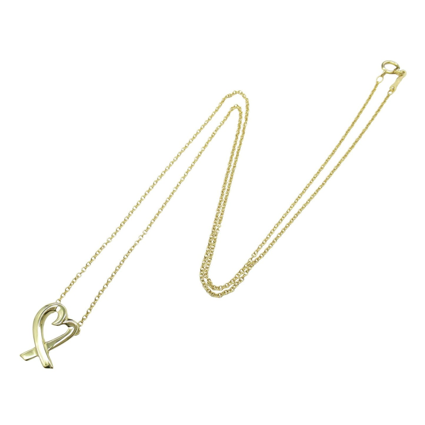 TIFFANY & CO Loving Heart Necklace in 18K Yellow Gold - 41.5cm