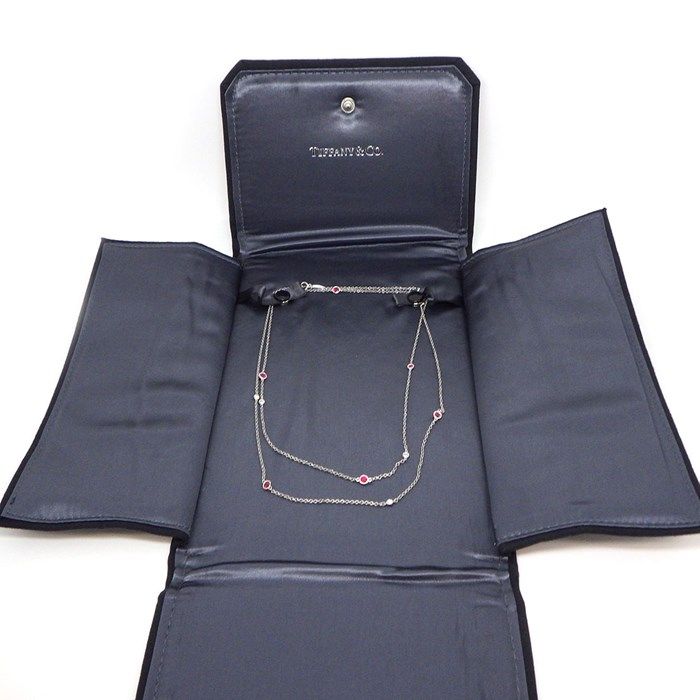 Tiffany & Co. By The Yard Long Necklace with Ruby & Diamond