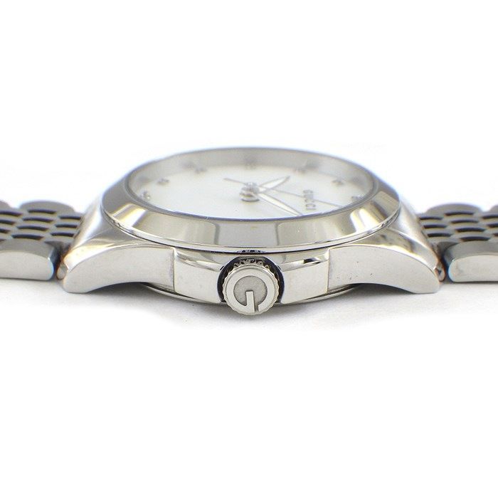 GUCCI G-Timeless 126.5 Quartz Watch with Diamond Indices