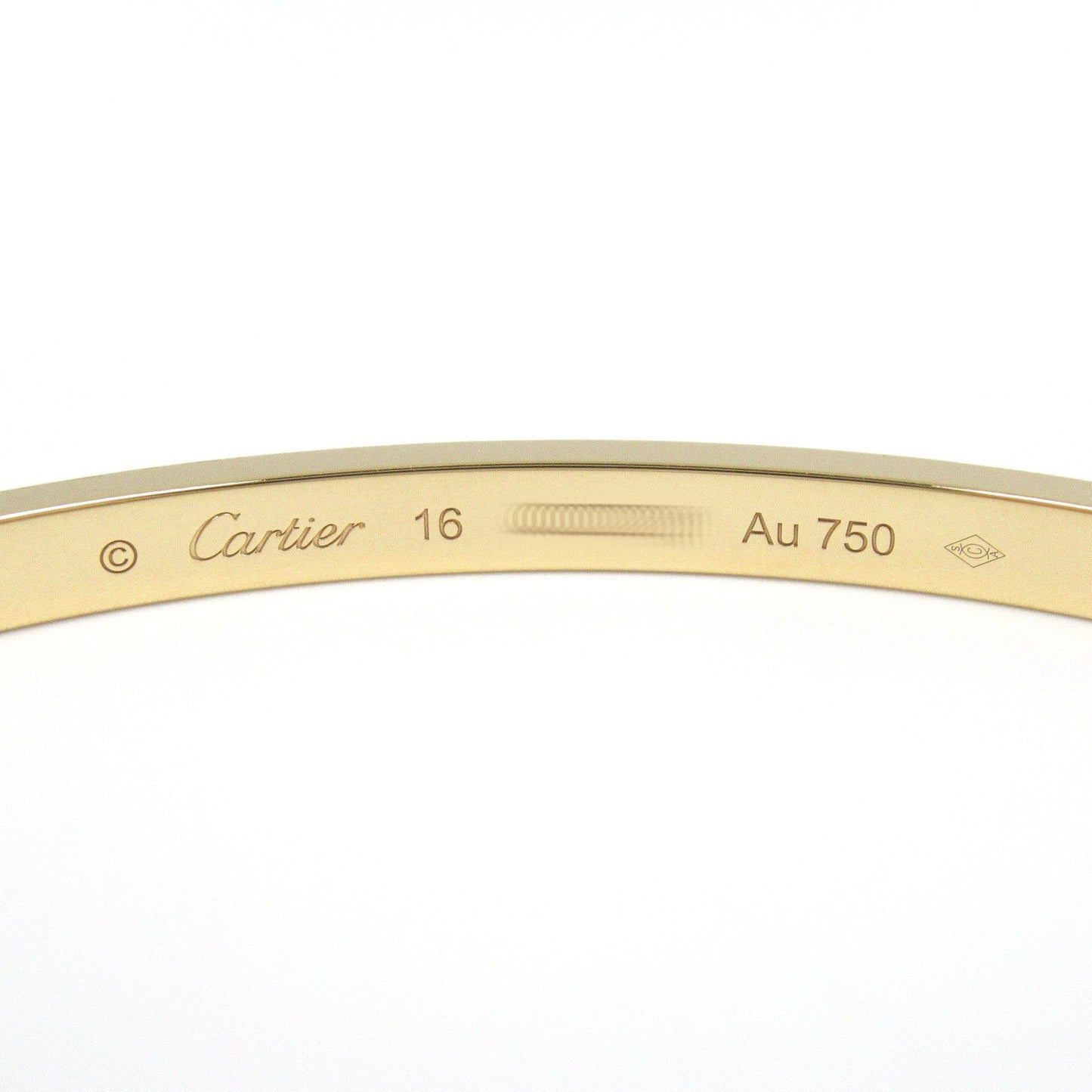 CARTIER Love Bracelet SM 10PD in 18K Yellow Gold with Diamonds