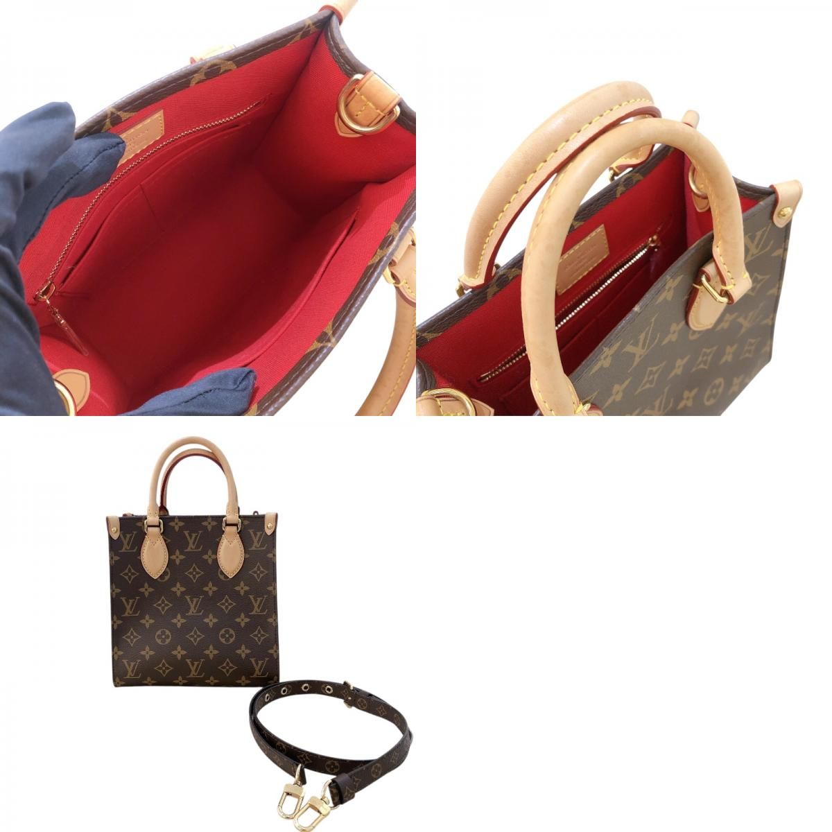 Louis Vuitton Sac Plat BB Monogram Brown Shoulder Bag