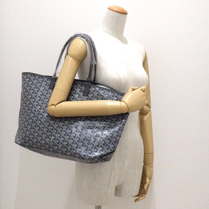 Goyardine Saint Louis PM Tote Bag in Gray - Timeless Elegance