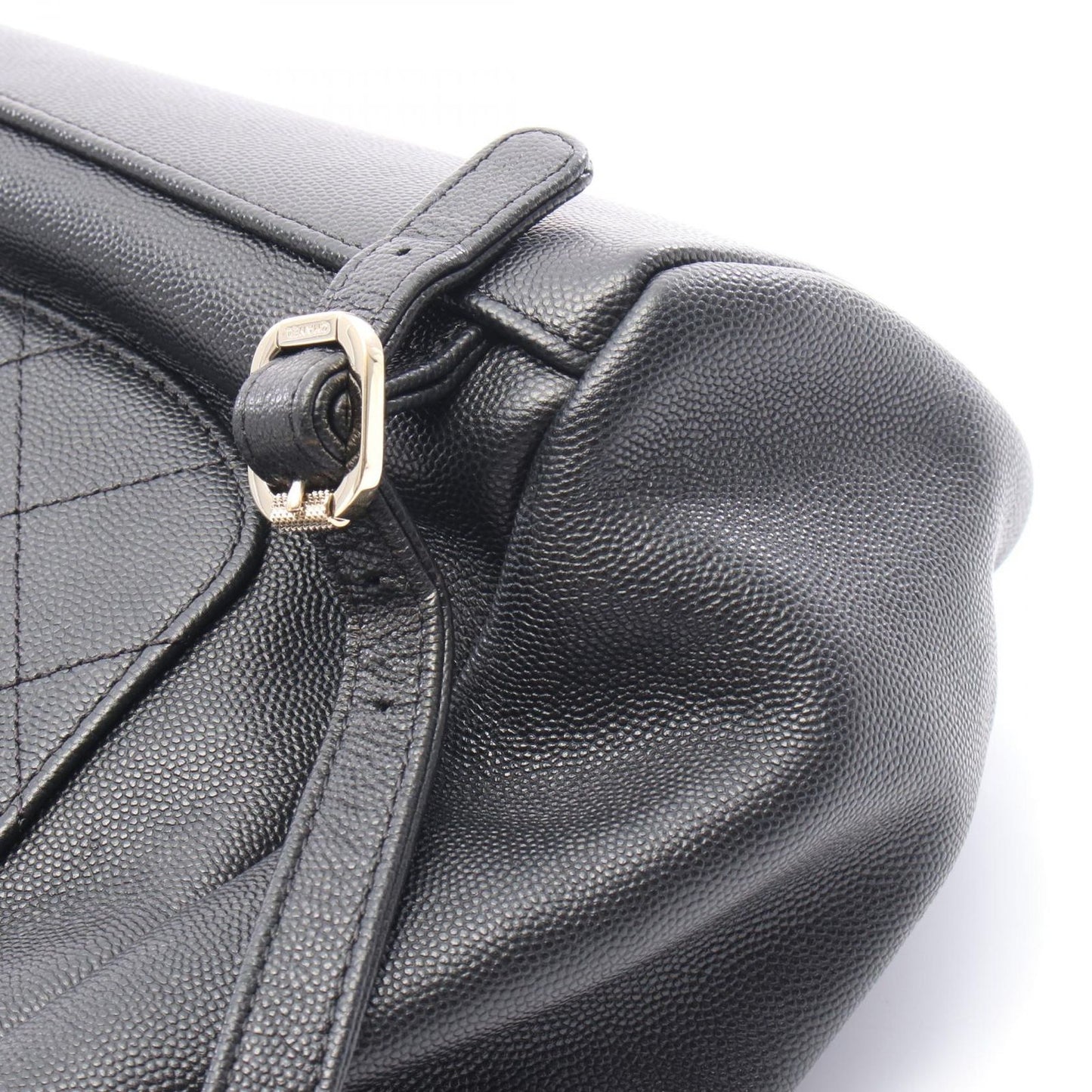 CHANEL Business Affinity Matelassé Backpack in Black Leather