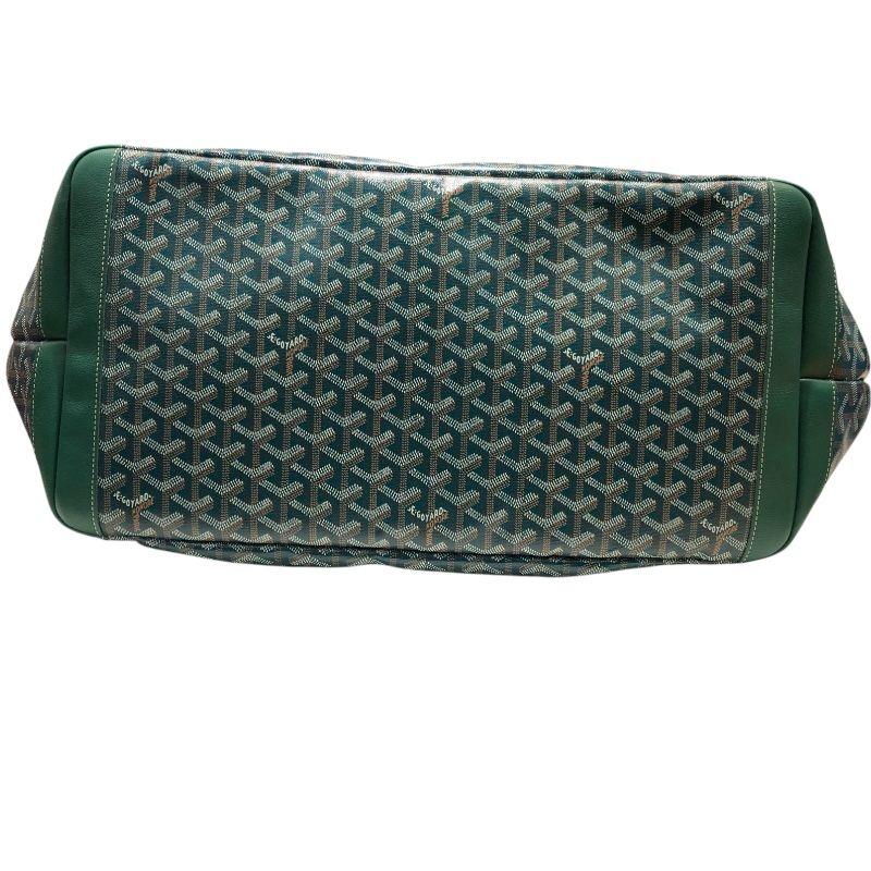 GOYARD Artois GM Green PVC & Leather Unisex Tote Bag