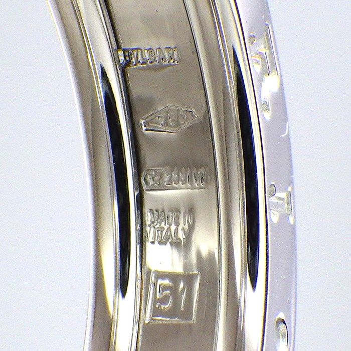 BVLGARI B.zero1 Ring in K18 White Gold - Size 11