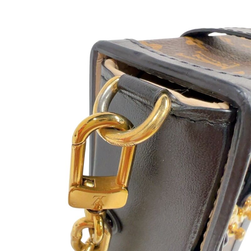 Louis Vuitton Monogram Reverse Pochette Trunk Vertical - Brown & Gold