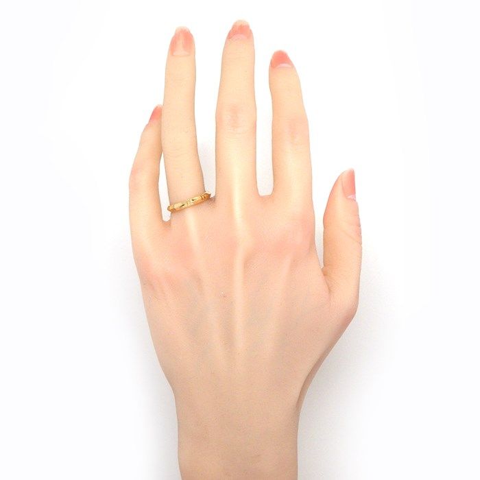 Tiffany & Co. Atlas Closed Narrow Ring in K18 Pink Gold - Size 13