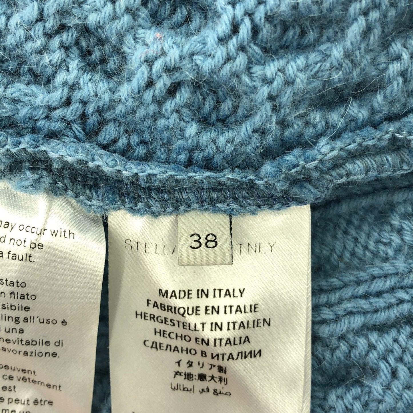 Stella McCartney Light Blue Wool Sweater - Timeless Elegance