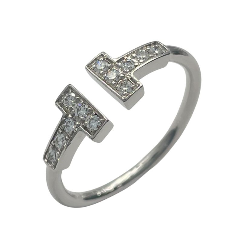 Tiffany & Co. T Wire Diamond Ring in 18K White Gold