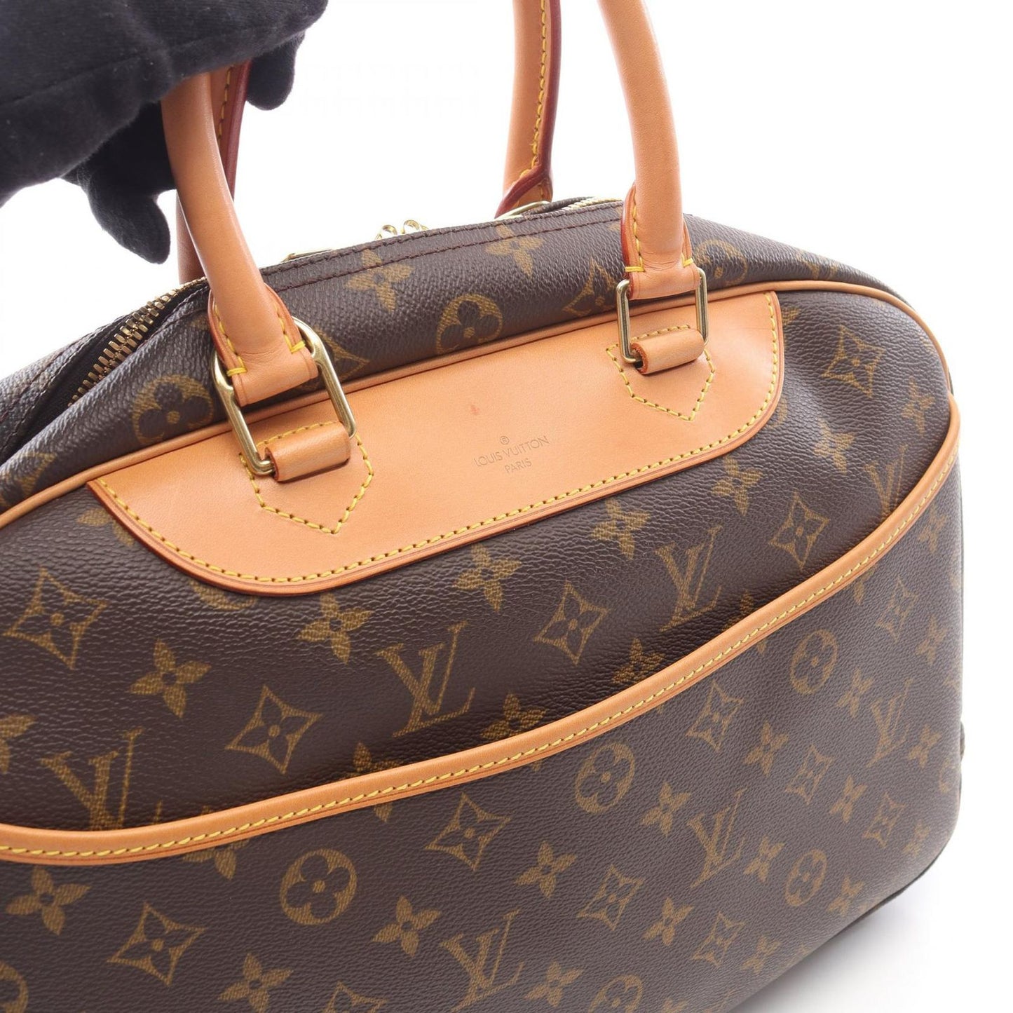 Louis Vuitton Deauville Bowling Vanity Handbag - Timeless Elegance