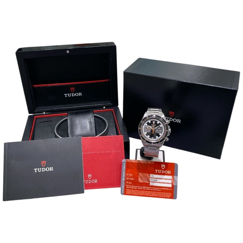 TUDOR Heritage Chrono 70330N Black Stainless Steel Men's Watch