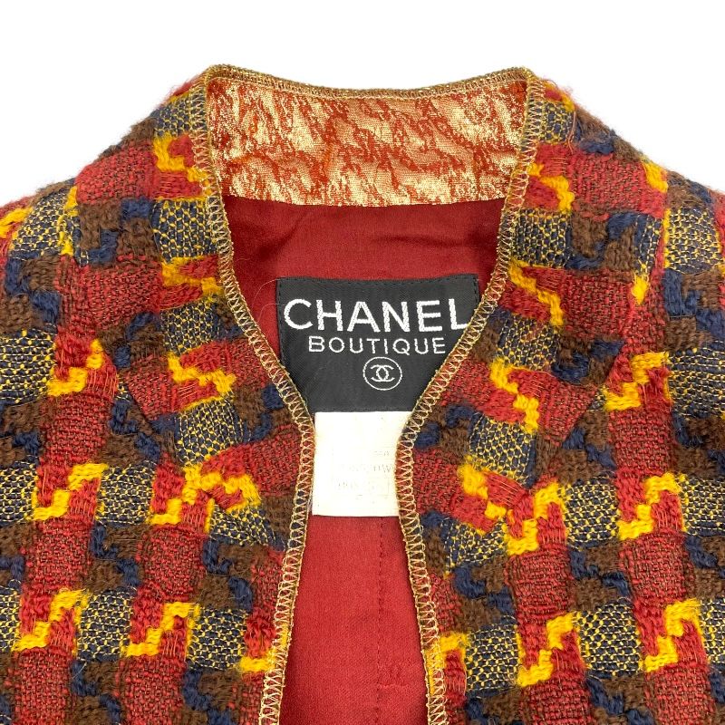 CHANEL Vintage Tweed 3-Piece Set with Clip Buttons - Size 38
