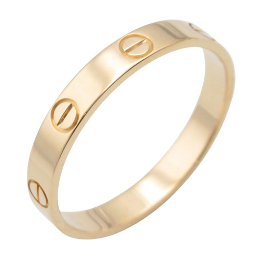 CARTIER Mini Love Ring in K18 Pink Gold - Timeless Elegance