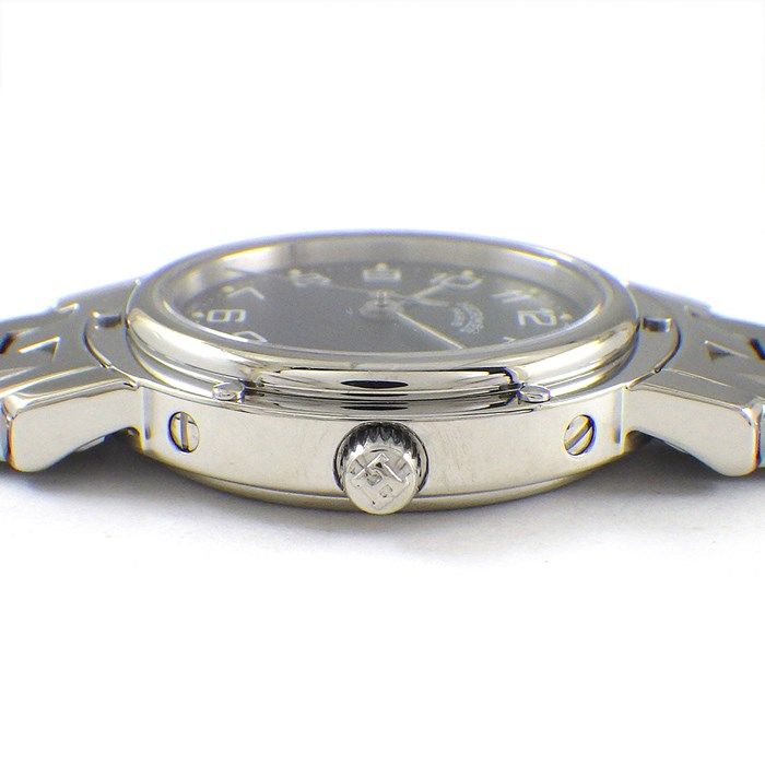 HERMES Clipper CL4.210 Date Quartz Watch with Blue Sunray Dial
