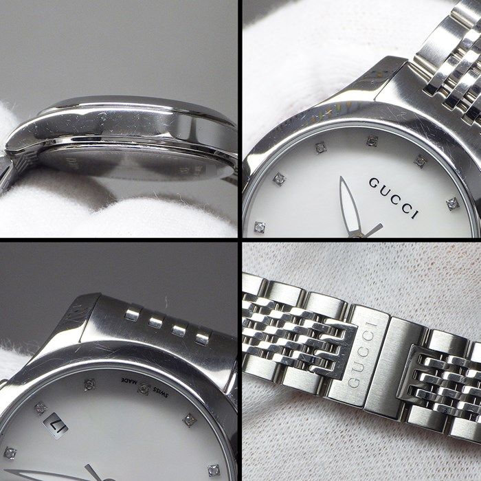 GUCCI G-Timeless 126.5 Quartz Watch with Diamond Indices
