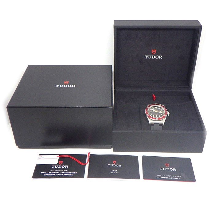 TUDOR Black Bay 7941A1A0RU Automatic Watch - Black Dial, Rubber Strap