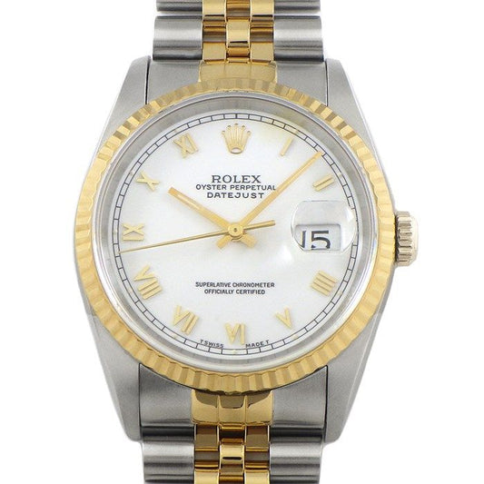 Rolex Datejust 16233 - 1991 White Dial, Fluted Bezel, Jubilee Bracelet
