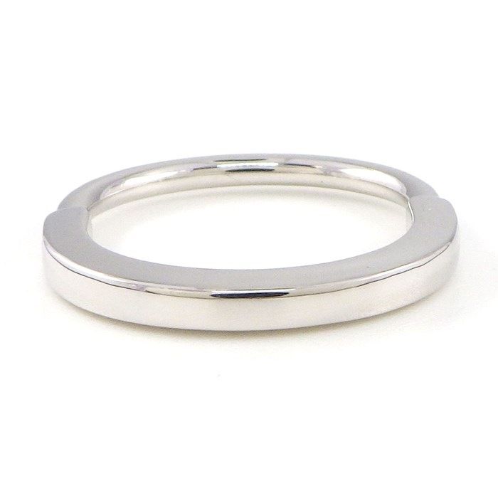Tiffany & Co. Lock Ring in K18 White Gold - Size 14