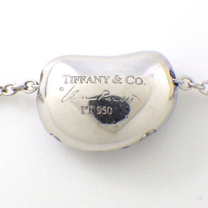 Tiffany & Co. Bean Design Diamond Pave Necklace in Platinum