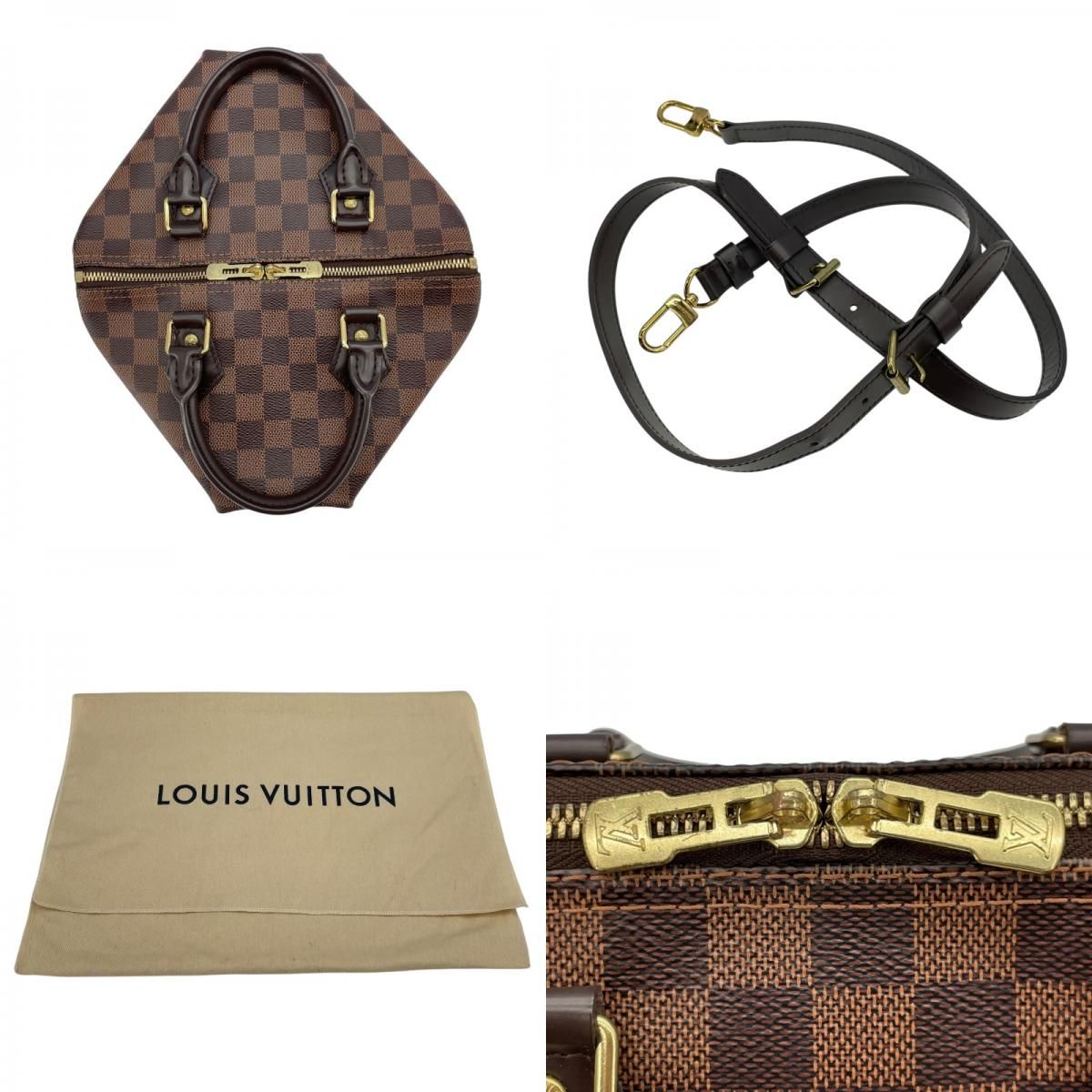 Louis Vuitton Speedy Bandoulière 25 - Brown Damier Ébène