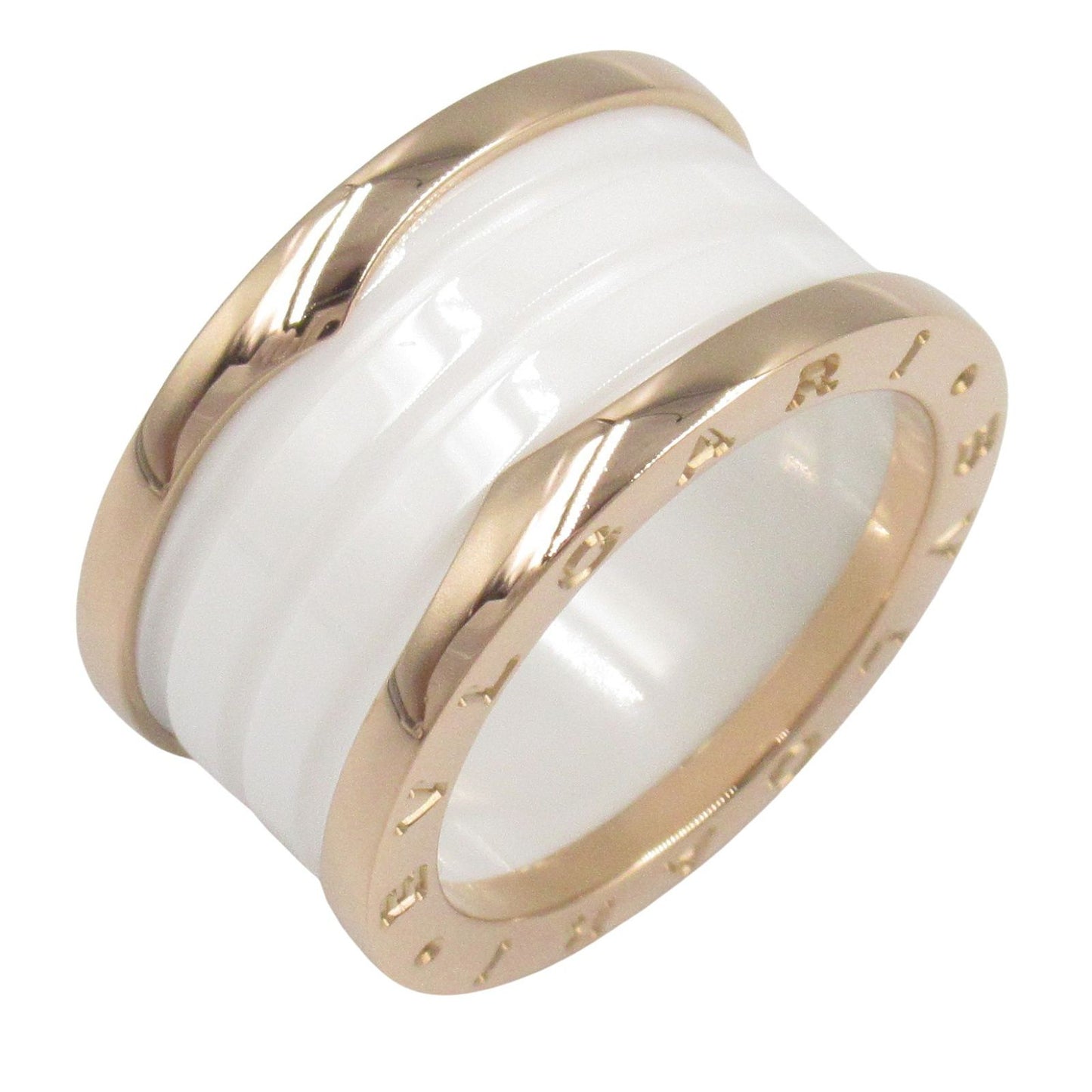 BVLGARI B-zero1 Ring in K18PG and Ceramic - Timeless Elegance