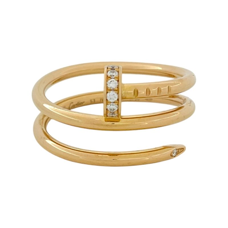 Cartier Juste un Clou Diamond Ring SM in 18K Pink Gold