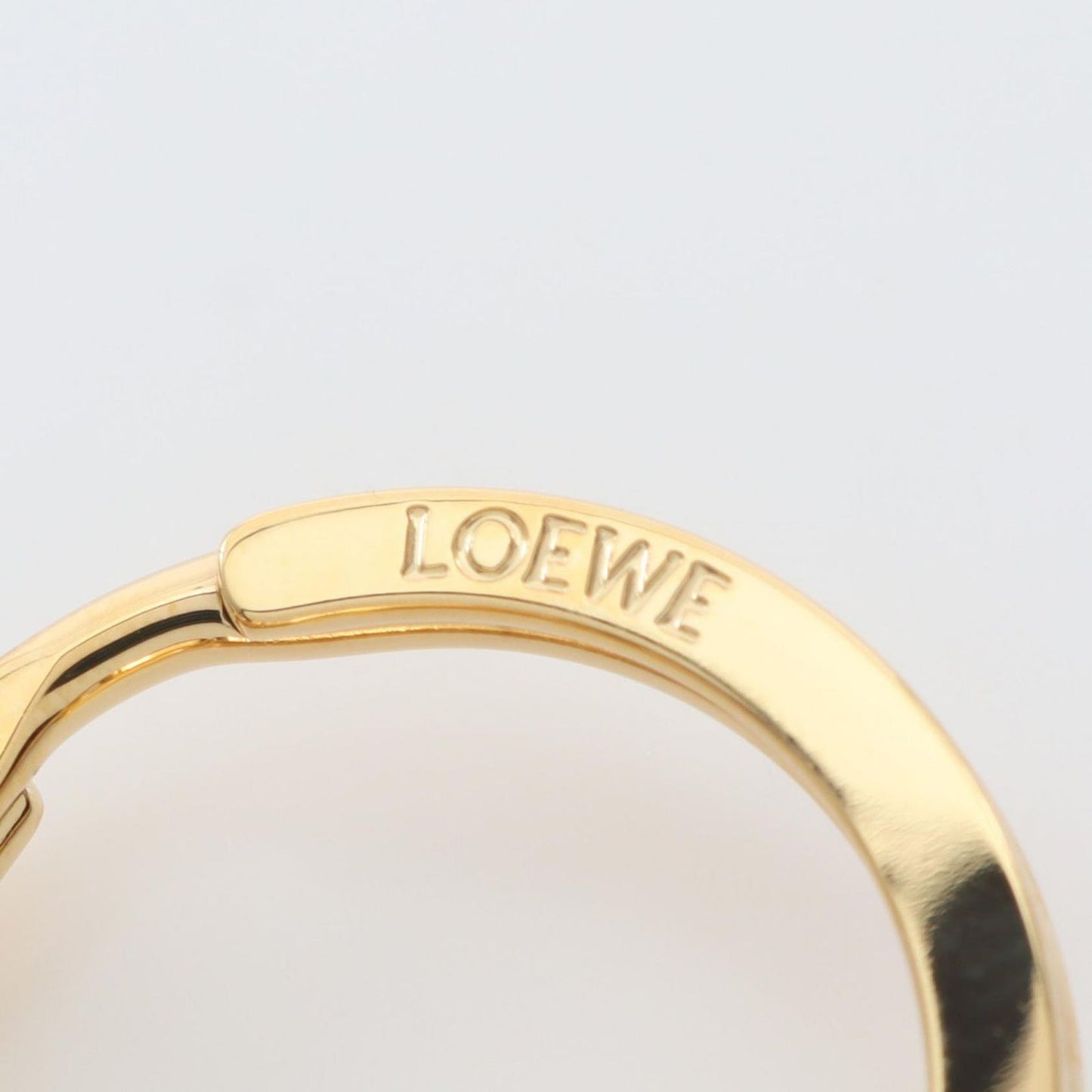 LOEWE Anagram Charm Keyring in Gold - Exquisite Luxury Accessory