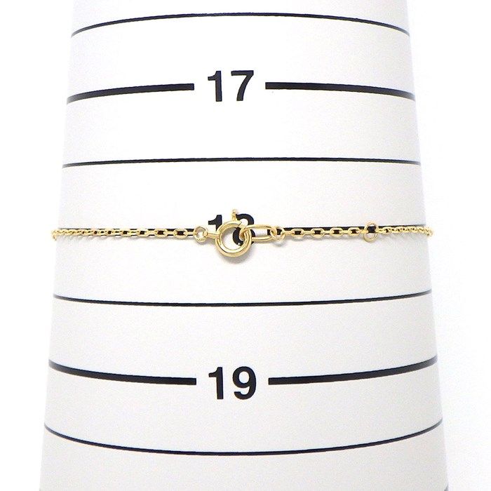 Exquisite Diamond Link Chain Bracelet in K18 Yellow Gold - 0.19ct