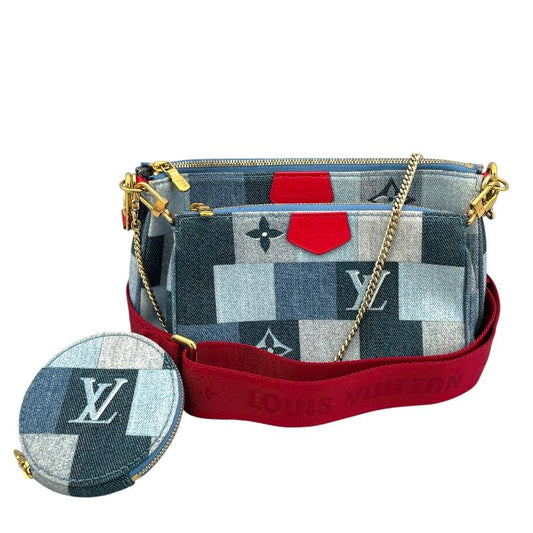Louis Vuitton Multi-Pochette Accessoires M44990 - Blue Monogram Denim