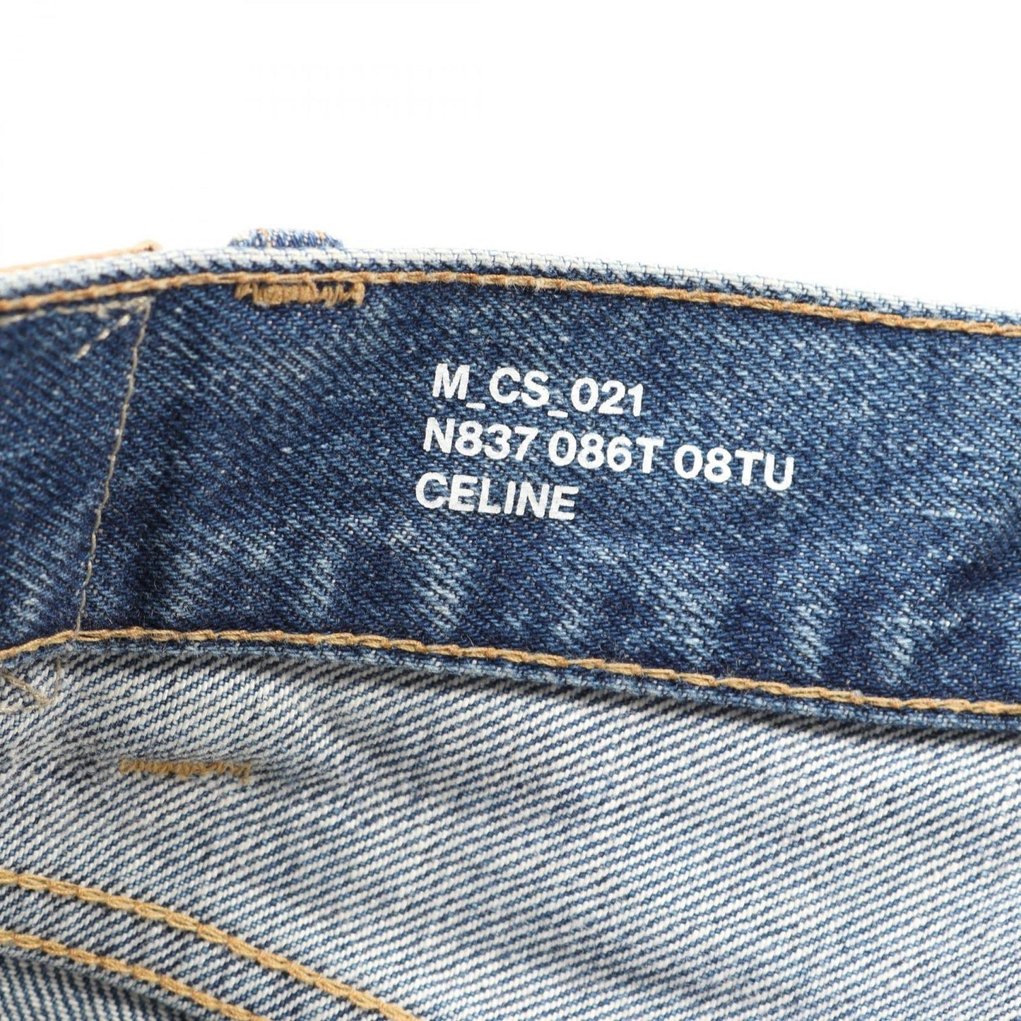 CELINE Blue Cotton Denim Pants - Timeless Elegance